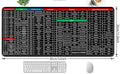 Anti-slip Keyboard Mouse Pad with Shortcut Key Patterns